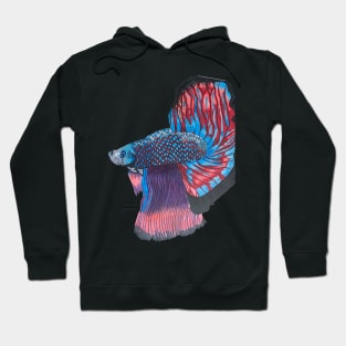 Swimming beta fish Hoodie